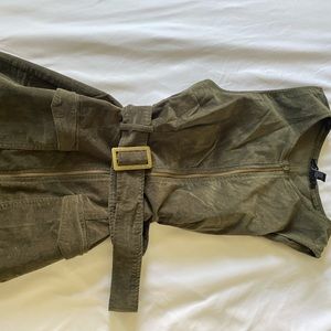 SOLD Forever 21 Olive green suede dress